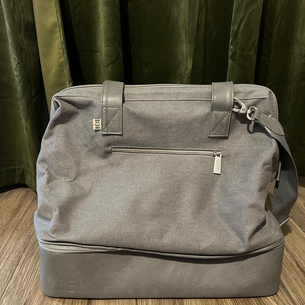 Beis Grey Mini Convertible Weekender Bag - used once